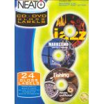 NEATO GLOSS CD/DVD LABELS (24 LABELS) PRINT TO HUB. PHOTO QUALITY. code: 99963