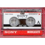 SONY MICRO MC60 CASSETTE. SOLD SINGLY. code:MC-60B