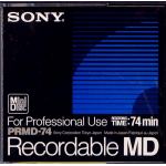 SONY 74 MINUTE AUDIO PRO MINI DISC PROFESSIONAL MASTER