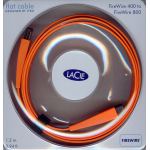 LACIE FIREWIRE 400 TO FIREWIRE 800 FLAT CABLE 1.2 METRES. 130849