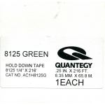 QUANTEGY .25 X 216 GREEN HOLD DOWN TAPE FOR SOUND RECORDING