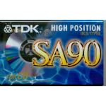 TDK SA C-90 CHROME AUDIO CASSETTE - SOUND RECORDING