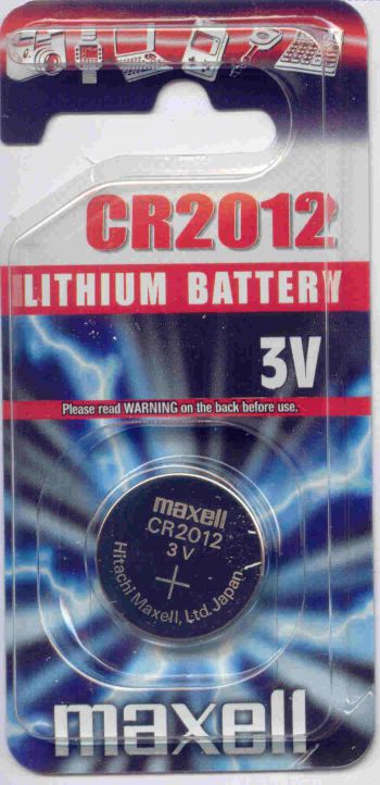 MAXELL 3V LITHIUM BUTTON BATTERY MADE IN JAPAN