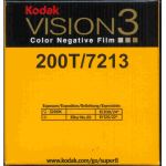  KODAK VISION 3 SUPER8 7213 50ft  200 ASA 200 TUNGSTEN. code: KODAK 7213
