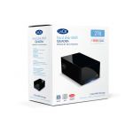 LACIE 2TB MAX QUADRA eSATA 3Gb/s, USB 2.0, FireWire 400, and FireWire 800: 301850EK