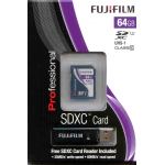 FUJI PROFESSIONAL SDXC UHS-I 300X 64GB inc SDXC USB CARD READER : P10D901050A