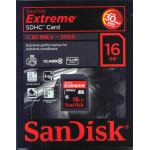 SANDISK EXTREME CLASS 10 SD HC SECURE DIGITAL FULL HD 16GB CARD