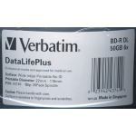 VERBATIM BLU RAY DUAL LAYER, 50GB, 6x, WIDE INKJET PRINTABLE. 25 PACK SPINDLE. code 43749
