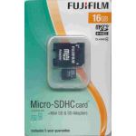 FUJI SDHC MICRO 16GB WITH 2 ADAPTORS (Mini SD & SD): P10NM00690A