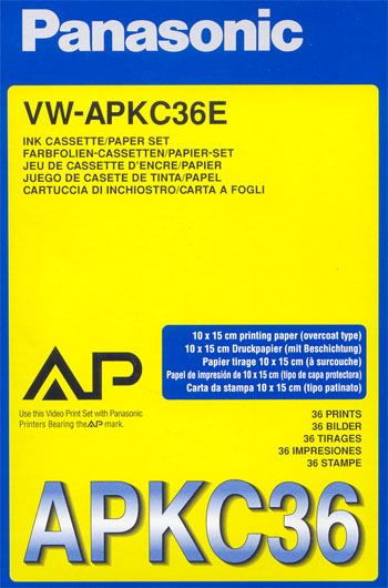 PANASONIC INK CASSETTE / PAPER FOR ALL AP PRINTERS. code: VW-APKC36E