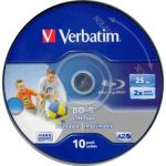 VERBATIM LTH BLU RAY SINGLE LAYER 25GB 2x, HARDCOAT. code 43727