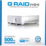 GTECH G-RAID MINI 500GB GT500  RAID FW800 (Cable to connect FW400), USB2.0, ESATA 7200 RPM GT GRM3500