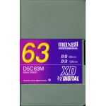 MAXELL D5  63 MINUTE XD CASSETTE (126 MIN FOR D3) D5C63M