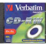 VERBATIM REWRITABLE CDR 650MB COMPUTER CD/DVD SUPPLIES