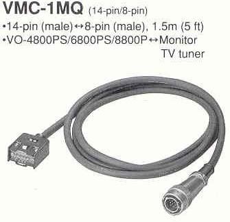 SONY UMATIC TO MONITOR CABLE - DEDICATED 8 PIN MONITOR PLUG