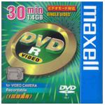 MAXELL 1.4GB 30 MIN -R RECORDABLE DVD IN CADDY FOR USE IN CAMCORDERS - DR30.1P