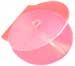 C-Shell CD/DVD Case in red transparent cd/dvd supplies