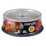 MAXELL CDR 80 MIN XL2 FOR MUSIC 25 CAKE BOX PACK RECORDABLE - 628529
