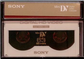 SONY DIGITAL 63 MIN MINI HDVCAM TAPE. code:DVM63HD