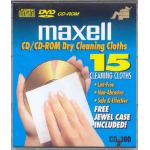 MAXELL CD/CD-ROM DRY CLEANING CLOTHS IN JEWELLED CASE. code CD300