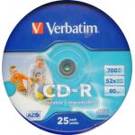 VERBATIM CDR 80 MIN 52X IN 25 CAKEBOX - COMPUTER, CD & DVD SUPPLIES
