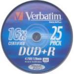 VERBATIM DVD+R 4.7GB MATT SILVER 25 SPINDLE PACK - COMPUTER, CD & DVD SUPPLIES