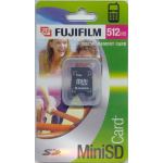 FUJI MINI SD SECURE DIGITAL CARD 512MB MOBILE PHONE CARDS  PHOTOGRAPHIC