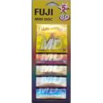 FUJI 80 MIN MINIDISC IN 5 PACK VARIOUS COLOURS
