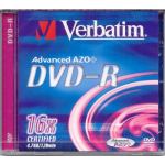 VERBATIM DVD-R 4.7GB 16X SILVER IN JEWELLED CASE - COMPUTER, CD & DVD SUPPLIES