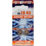 MAXELL 1.5V ALKALINE BUTTON BATTERY TWIN PACK MADE IN JAPAN