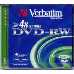 VERBATIM DVD-RW 4.7GB 4X REWRITABLE - COMPUTER, CD & DVD SUPPLIES 43486