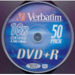 VERBATIM DVD+R 4.7GB 16X SILVER 50 PACK - COMPUTER, CD & DVD SUPPLIES