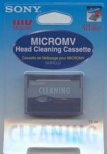 SONY MICRO MV HEAD CLEANING CASSETTE VIDEO TAPE SUPPLIES
