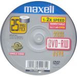 MAXELL DVD-RW 4.7GB REWRITABLE 1-2X IN 25 PACK - COMPUTER, CD & DVD SUPPLIES