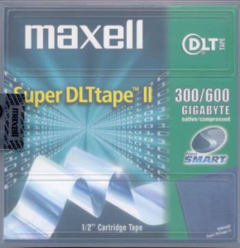 MAXELL Super DLT 2 300GB/600GB SUPER DLTTAPE 2 174128 COMPUTER DATA SECURITY MEDICAL D/DVD SUPPLIES