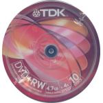 TDK DVDPLUSRW+RW 4.7GB 1-4X REWRITABLE CAKEBOX OF 10 - COMPUTER, CD & DVD SUPPLIES