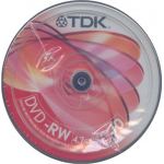 TDK DVD47MINUSRW-RW 4.7GB 1-4x REWRITABLE CAKEBOX OF 10 - COMPUTER, CD & DVD SUPPLIES