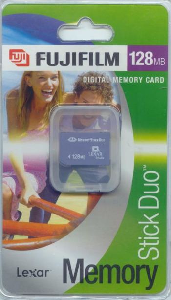 FUJI 128MB MEMORY STICK DUO FOR PHOTOGRAPHIC USE