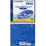 FUJI DVD-R 4.7GB 16x LABEL FLASH COMPATIBLE PRINT IN JEWEL CASE P10DVMGE14A