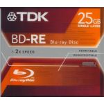 TDK BLU RAY SINGLE LAYER, 25GB, 1-2x, REWRITABLE, 135 MIN HD VIDEO, 9MB PER SECOND COMPUTER CD/DVD SUPPLIES