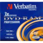 VERBATIM 3X RAM DVD 4.7GB IN REMOVABLE CARTRIDGE