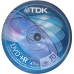 TDK DVD+R 4.7GB 16x BRANDED IN 10 CAKEBOX - COMPUTER, CD & DVD SUPPLIES