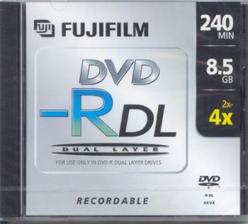 FUJI 8.5GB DVD -R 4X DUAL LAYER - COMPUTER, CD & DVD SUPPLIES