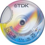 TDK DVD 4.7GB FULL INKJET PRINTABLE IN PACKS OF 25