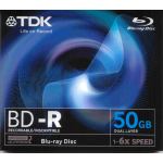 TDK BLU RAY DUAL LAYER, 50GB, 1-6x, DURABIS HARD COATING