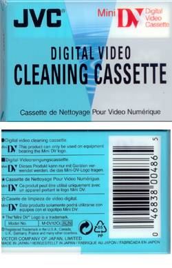JVC PRO HD & MINI DV CLEANING CASSETTE. VIDEO TAPE SUPPLIES
