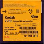 KODAK EKTACHROME 16MM 100D REVERSAL FILM 7285, 100 FOOT REEL, KODAK MOTION PICTURE FILM SUPPLIES