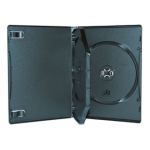 SP SEMI CLEAR DVDCASE FOR THREE DISCS. Booklet on inside front, one disc on inside rear with two on leaf in middle.