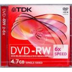 TDK DVD-RW 4.7GB 2-6x REWRITABLE IN JEWEL CASE - COMPUTER, CD & DVD SUPPLIES
