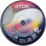TDK 4.7GB +R 1-16x SUPER MATT FULL INKJET PRINTABLE IN 50 CAKEBOX